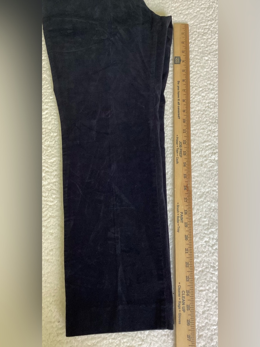 Talbots Heritage Petites Navy Velvet Pants Size 12P Quiet Luxury Old Money - Picture 6 of 8